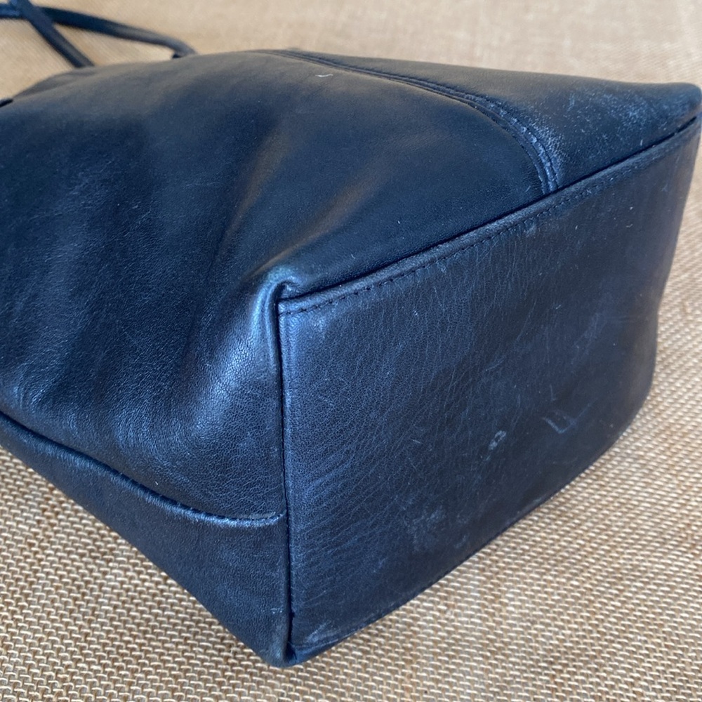 Coach Black Leather Tote Bag - Picture 9 of 15